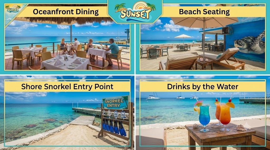 sunset bar & oceanfront restaurant activities